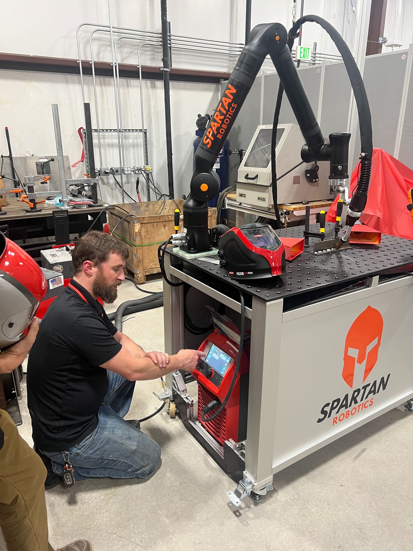 cobot welding cell example compact cobot welding cell